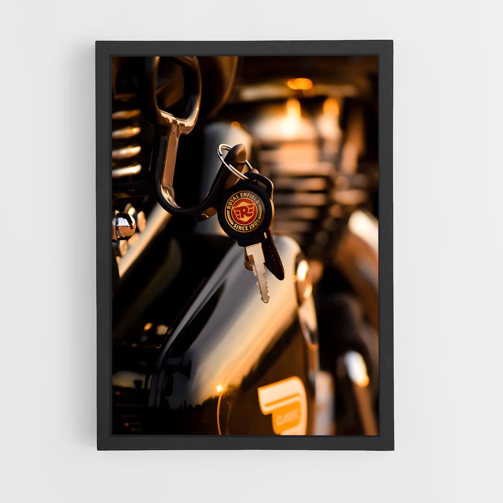 Poster Clé de Moteur – affiche Royal Enfield (vue 2)
